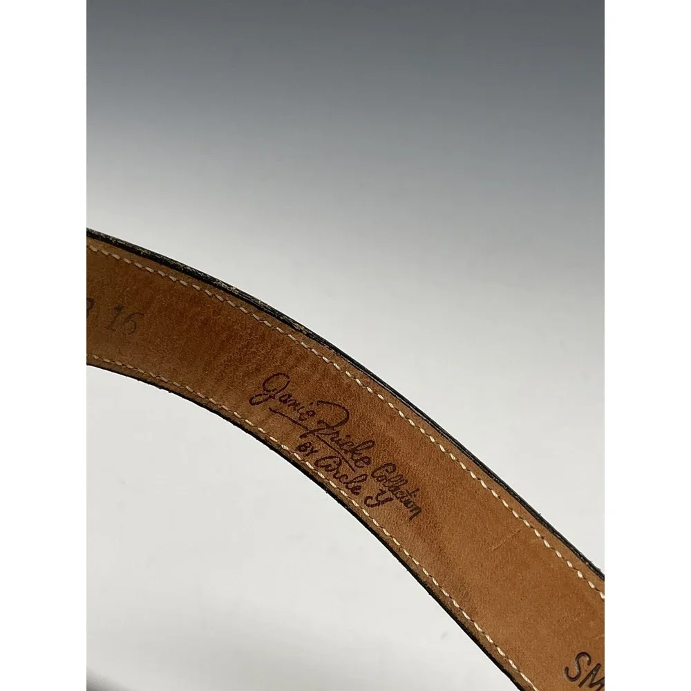 Janie Fricke Collection by circle Y Leather SM‎ Belt Vintage 80's Rodeo Snake